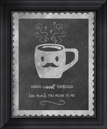 Framed Face Coffee Print