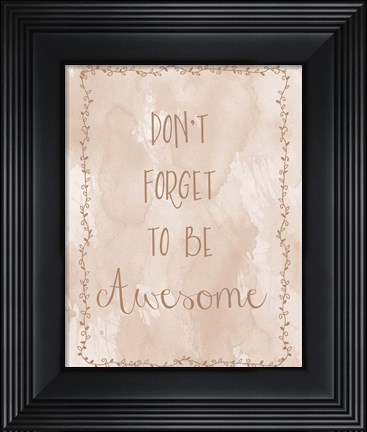 Framed Awesome Print