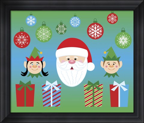Framed Elves Print