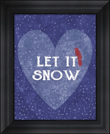 Framed Let It Snow Print