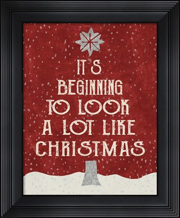 Framed Look Like Xmas Print