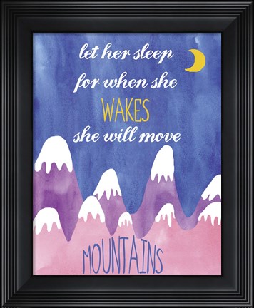 Framed WC Sleep Print