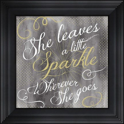 Framed Sparkle Print
