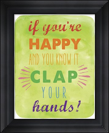 Framed Clap Print