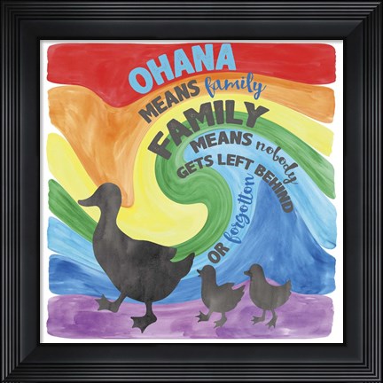 Framed Ohana Print