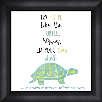 Framed Turtle Print