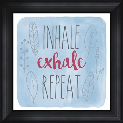 Framed Inhale Print