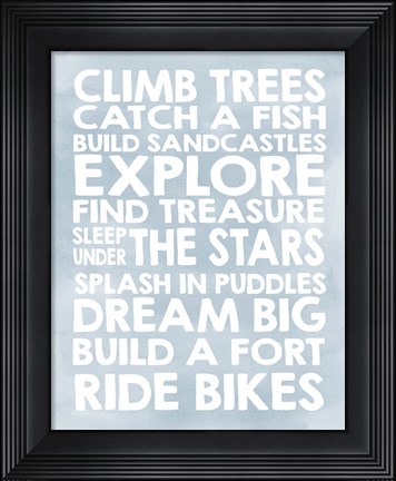 Framed Climb Trees Print