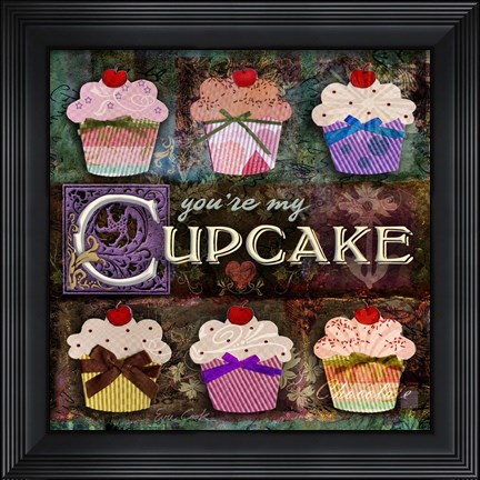 Framed Cupcake Print