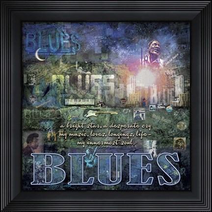 Framed Blues Print