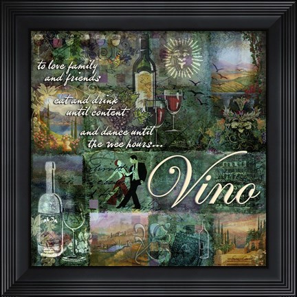 Framed Vino Print