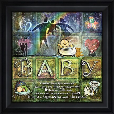 Framed Welcome Baby Print