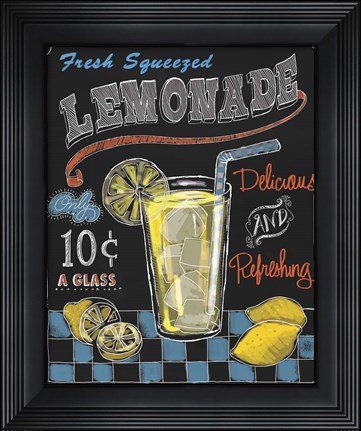 Framed Lemonade Print