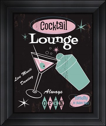 Framed Cocktail Lounge Print
