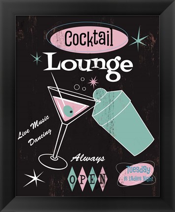 Framed Cocktail Lounge Print