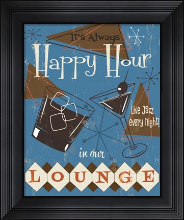 Framed Happy Hour Print