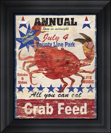 Framed Crab Feed Print