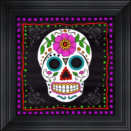 Framed Sugar Skull II Print