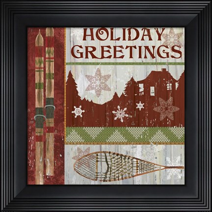 Framed Lodge Greetings Print