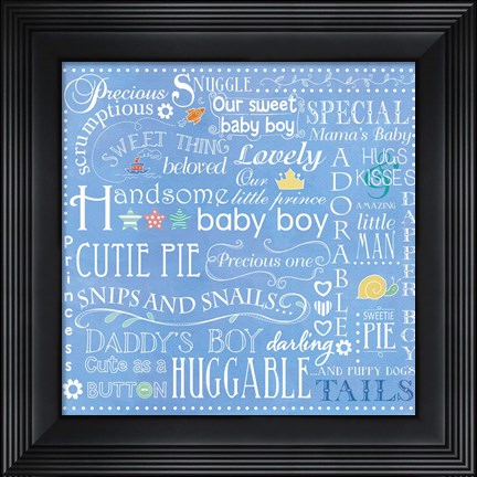 Framed Baby Boy Print
