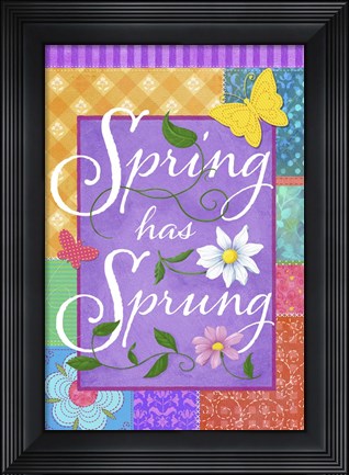 Framed Spring Flag Print