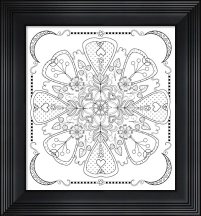 Framed Mandala 1L Print