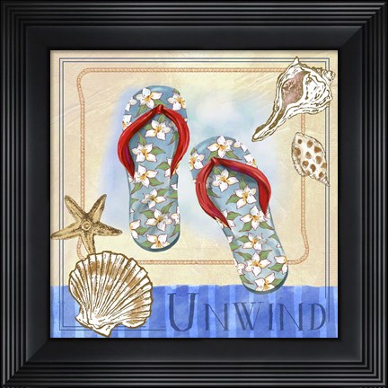 Framed Beach Life III Print