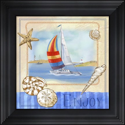 Framed Beach Life IV Print