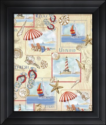 Framed Beach Life Print