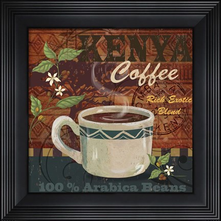 Framed Kenya Coffee Print