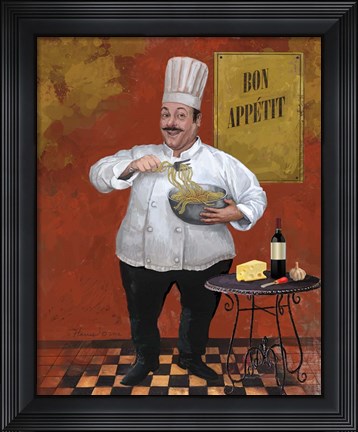 Framed Chef Pasta Master Print