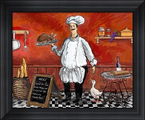Framed Eat Drink Love Print