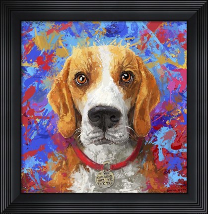 Framed American Fox Hound Print