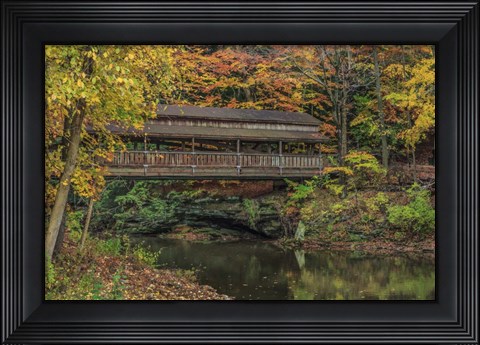 Framed Mill Creek Covered Bridge 2 Print