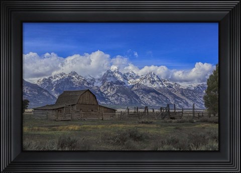 Framed Moulton Barn Print