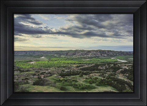 Framed Oxbow Overlook (TRNP) Print