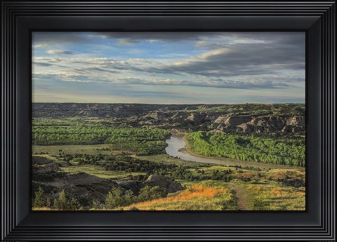 Framed River Bend Overlook Print