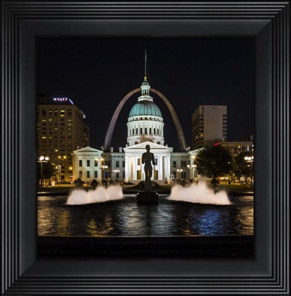 Framed St. Louis Keiner Plaza 2 Print