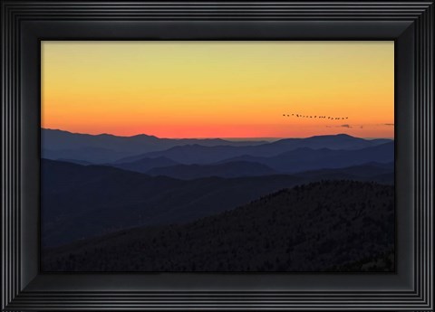Framed Sunset (GSMNP) Print
