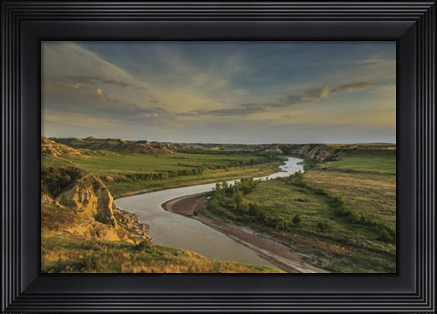 Framed Wind Canyon Overlook Print