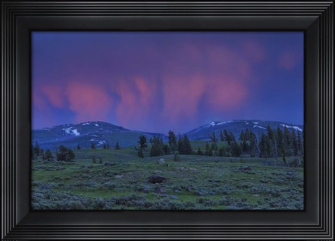 Framed YNP Sunset Print