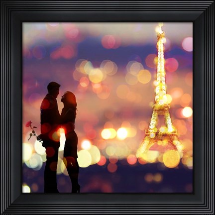 Framed Date in Paris (detail) Print