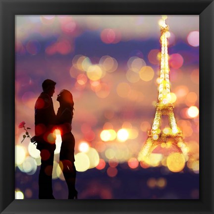 Framed Date in Paris (detail) Print