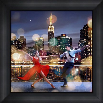 Framed Dancin&#39; in the Moonlight (detail) Print