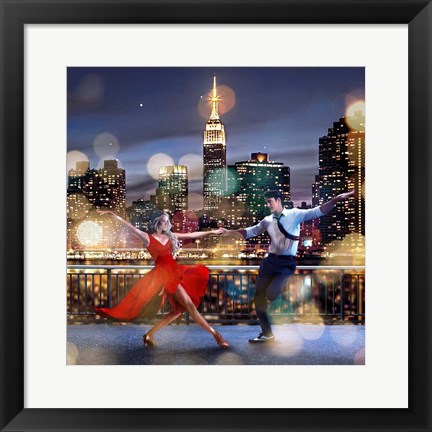 Framed Dancin&#39; in the Moonlight (detail) Print