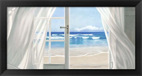 Framed Window by the Sea (detail) Print