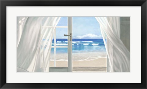 Framed Window by the Sea (detail) Print