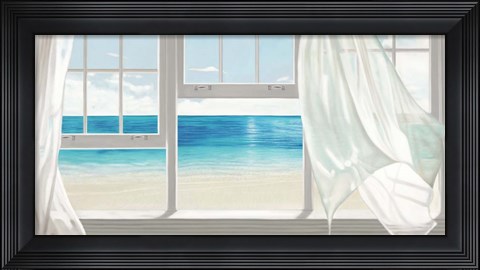 Framed Emerald Seascape Print