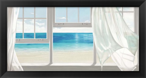 Framed Emerald Seascape Print