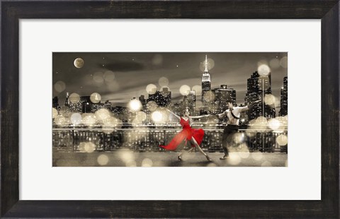 Framed Dancin&#39; in the Moonlight (BW) Print